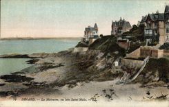 CPA Dinard La Malouine au loin St Malo 