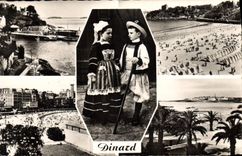 CPA Dinard Promenade du Clair de Lune La Plage 