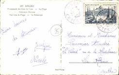 CPA Dinard Promenade du Clair de Lune La Plage 