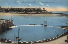CPA Cote d'Emeraude Dinard La Piscine au bord de la Plage 