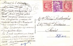 CPA Dinard Le Port et la Promenade Clair de Lune 