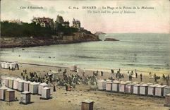 CPA Dinard La Plage et la Pointe de la Malouine 
