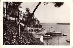 CPA Cote d'Emeraude Dinard Debarcadere des Vedettes Vertes 