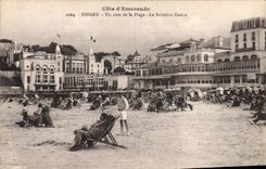 CPA Cote d'Emeraude Dinard Un coin de la Plage Le Balneum Casino 