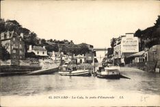 CPA Dinard La Cale la Porte d'Emeraude Hotel de la Vallee Restaurant Bateaux