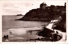 CPA Dinard La Promenade des Allies 