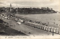 CPA Dinard La Plage et la Malouine 