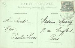 CPA Dinard La Plage vue de la Malouine 