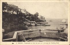 CPA Dinard Promenade du Clair de Lune de la Terrasse du Yachting Club 