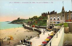 CPA Dinard Promenade des Allies vue sur le Balneum 