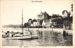 CPA Dinard Le Port et la Promenade Clair de Lune 