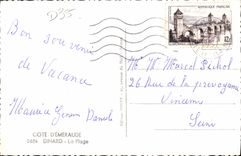 CPA Cote d'Emeraude Dinard La Plage 