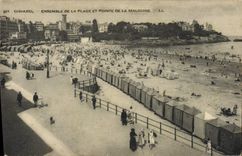 CPA Dinard Ensemble de la Plage et Pointe de la Malouine 