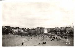 CPA Dinard I et V La Plage vue de la Pointe de la Malouine 