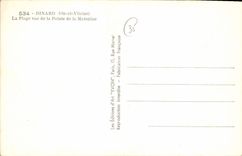 CPA Dinard I et V La Plage vue de la Pointe de la Malouine 