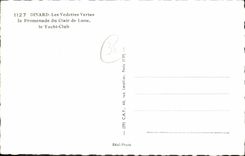 CPA Dinard Les Vedettes Vertes La Promenade du Clair de Lune le Yacht Club 