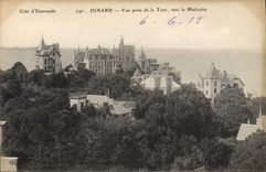 CPA Cote d'Emeraude Dinard Vue prise de la Tour vers la Malouine 