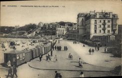 CPA Dinard Promenade des Allies et la Plage 