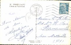 CPA Dinard I et V L'Anse du Yacht Club 
