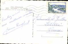 CPA Cote d'Emeraude Dinard La Piscine Vue generale sur la plage et la Malouine 