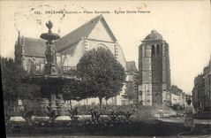CPA Orleans Loiret Place Gambelta Eglise Ste Paterne 