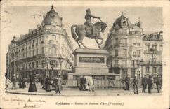 CPA Orleans Statue de Jeanne d'Arc 