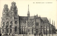 CPA Orleans Loiret La Cathedrale 