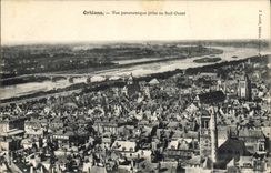 CPA Orleane Vue panoramique prise au Sud Ouest 