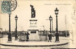 CPA Orleans Statue de Jeanne d'Arc 