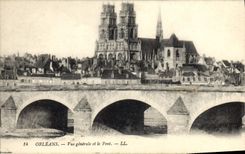 CPA Orleans Vue generale et le Pont 