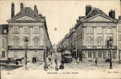 CPA Orleans La Rue Royale Tramway