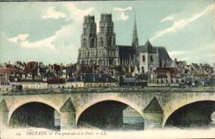 CPA Orleans Vue generale et le Pont 