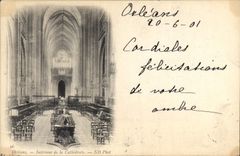 CPA Orleans Interieur de la Cathedrale 