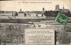 CPA Orleans Emplacement des anciennes Tourelles 