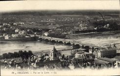 CPA Orleans Vue sur la Loire 