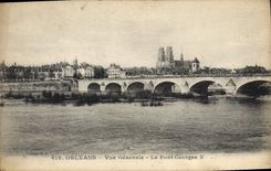 CPA Orleans Vue generale Le Pont Georges V 