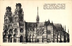 CPA Orleans La Cathedrale Ste Croix Facade 