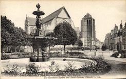 CPA Orleans La Place et ll'Eglise Saint Paterne 
