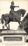 CPA Orleans Statue de Jeanne d'Arc Place du Martroi Joan of Are's Statue 