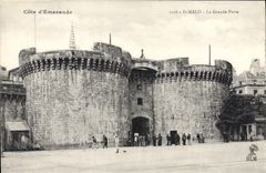 CPA Cote d'Emeraude St Malo La Grande Porte 