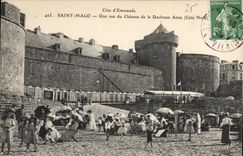 CPA Cote d'Emeraude Saint Malo Une vue du Chayeau de la Duchesse Anne Cote Nord 