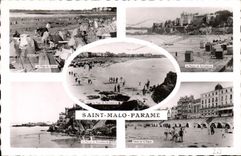 CPA Saint Malo Parame La plage du casino La pointe de Rochebonne Hotel de la Plage 