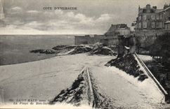 CPA Cote d'Emeraude Saint Malo La Plage de Bon Secours 