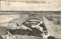 CPA Saint Malo La Chausse du Sillon vue prise du Donjon du Chateau 