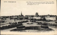 CPA Cote d'Emeraude Saint Malo Vue generale cote Est 