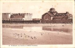 CPA St Malo Le Casino et l'Hotel Franklin 