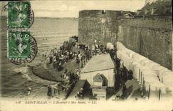 CPA Saint Malo l'Eventail a Mer haute 