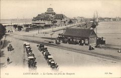 CPA Saint Malo Le Cassino vye prise des Remparts 