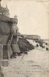 CPA Cote d'Emeraude Saint Malo Escalier des Remparts 