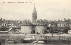 CPA Saint Malo La Grande Porte Bateau